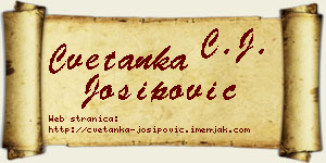 Cvetanka Josipović vizit kartica